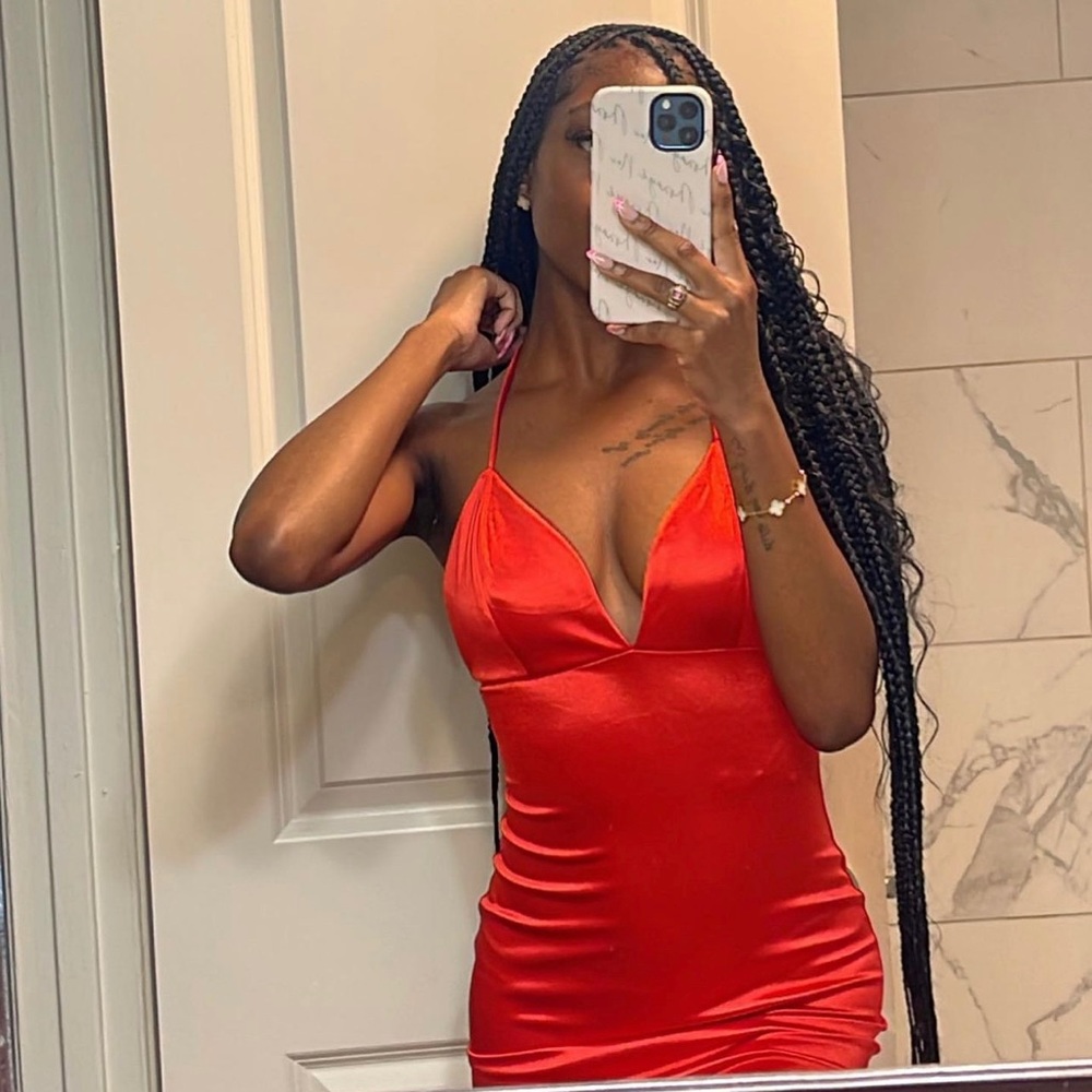 Sexy Mini Satin Dress